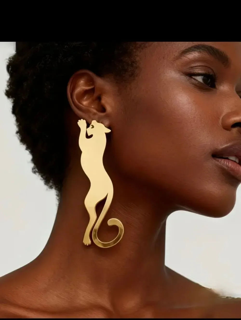 Leopard Golden Plated Earrings